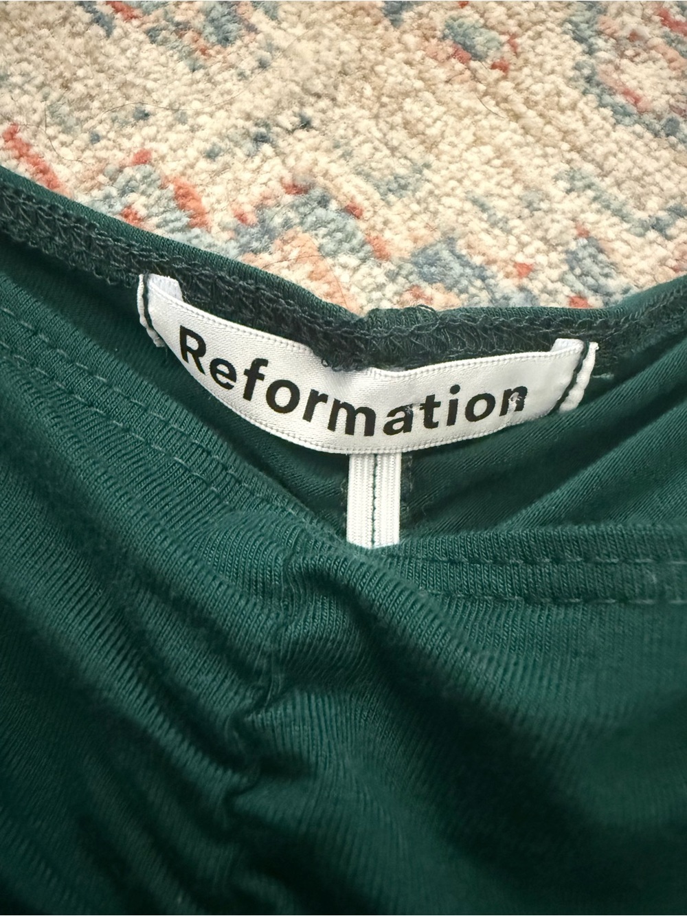 Reformation Esra Ruched Top : Medium - Picture 6 of 7